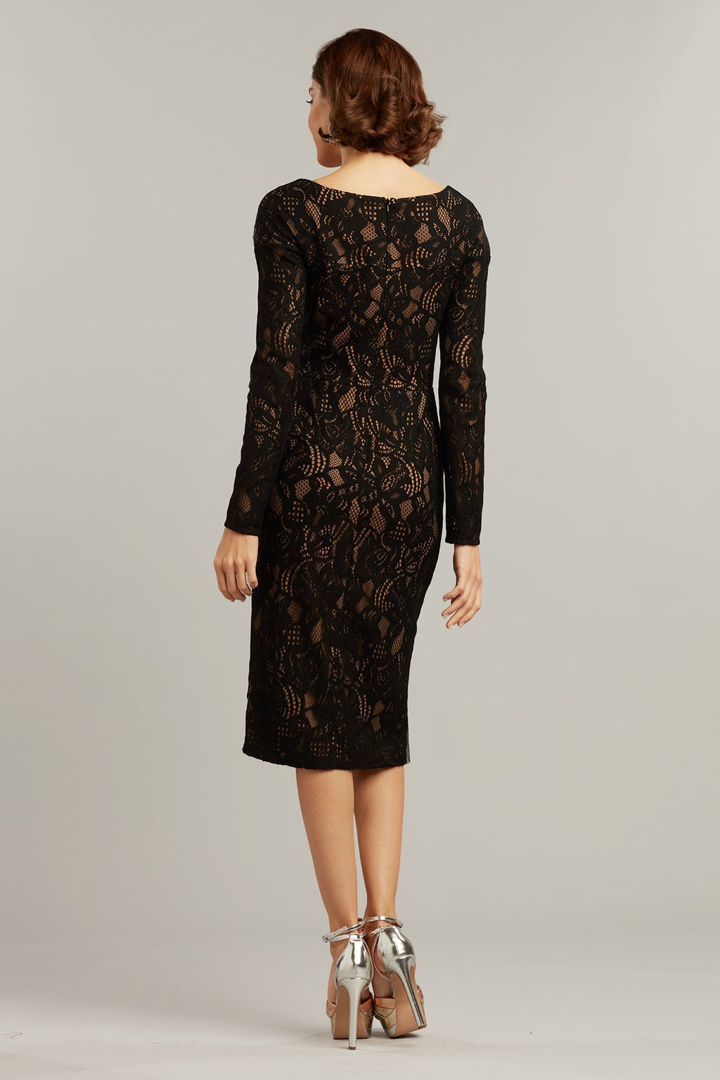Colet Draped Flounce Dress