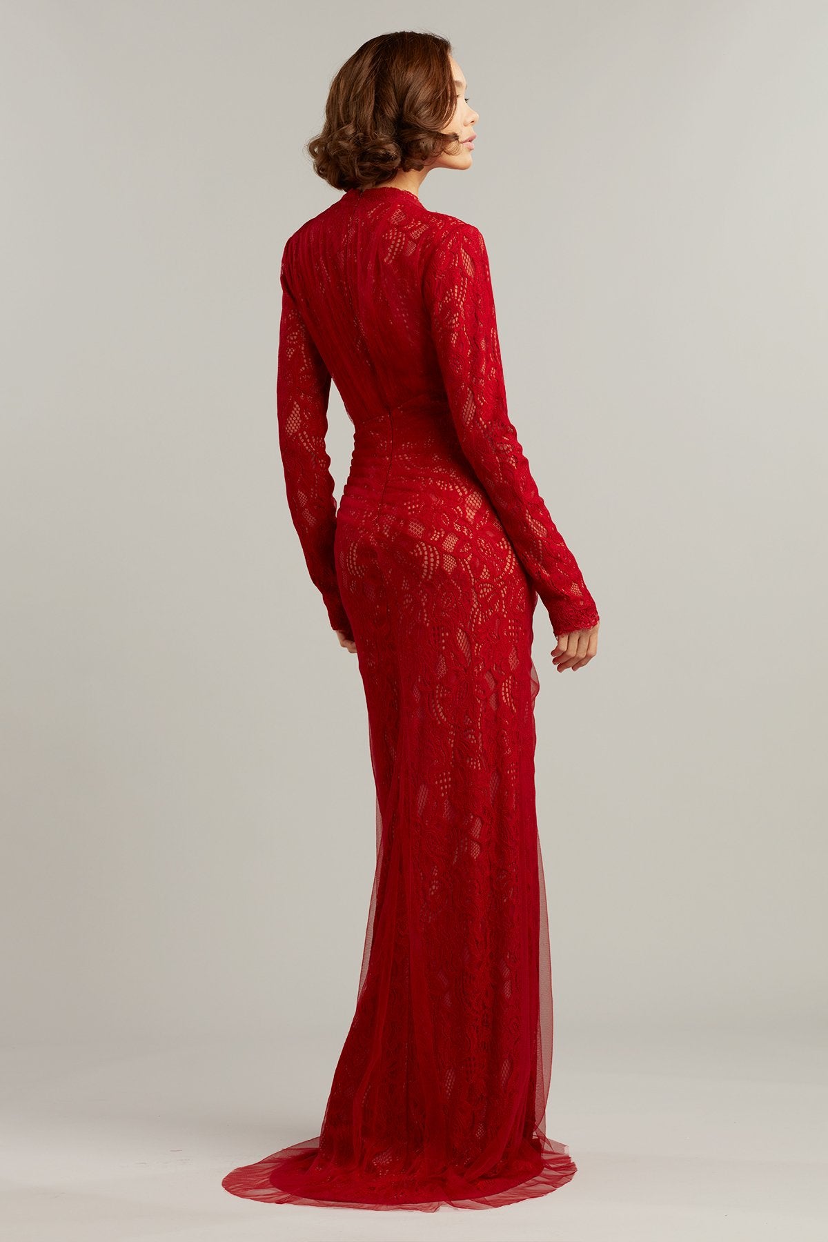 Josson Draped Tulle Gown