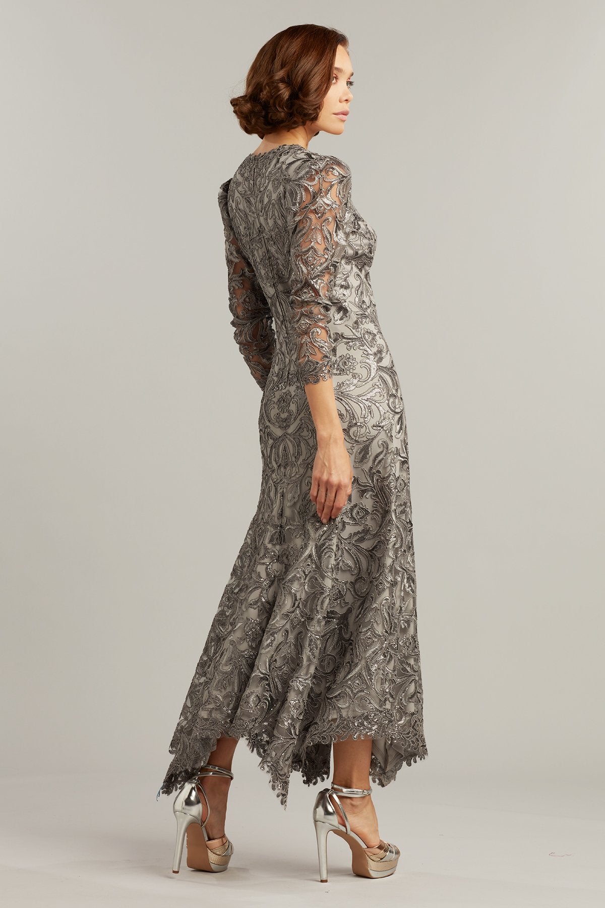 Vivar Handkerchief Hem Dress – Tadashi Shoji Official Online Boutique