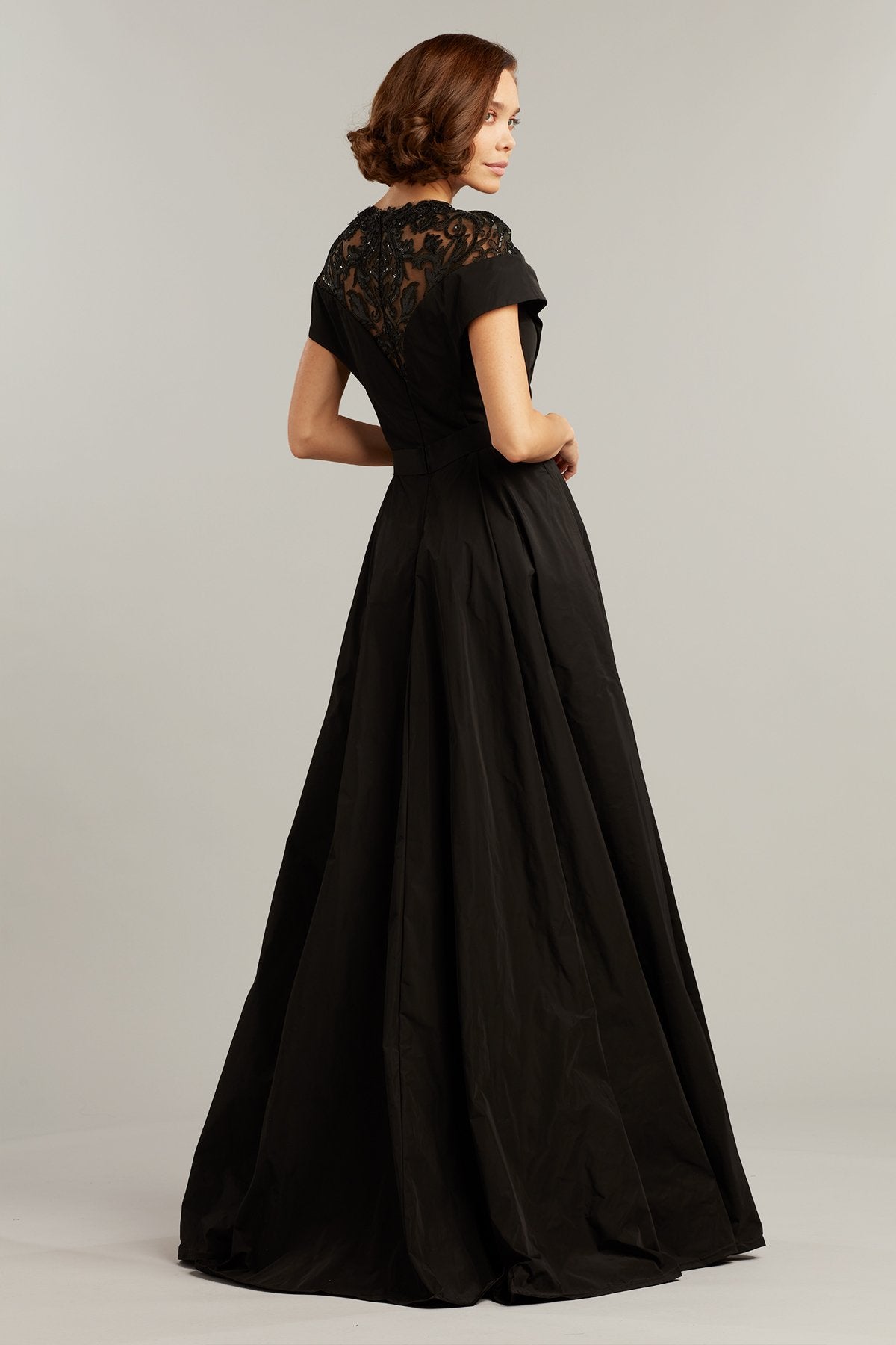 Mariora Plunging Illusion Dress