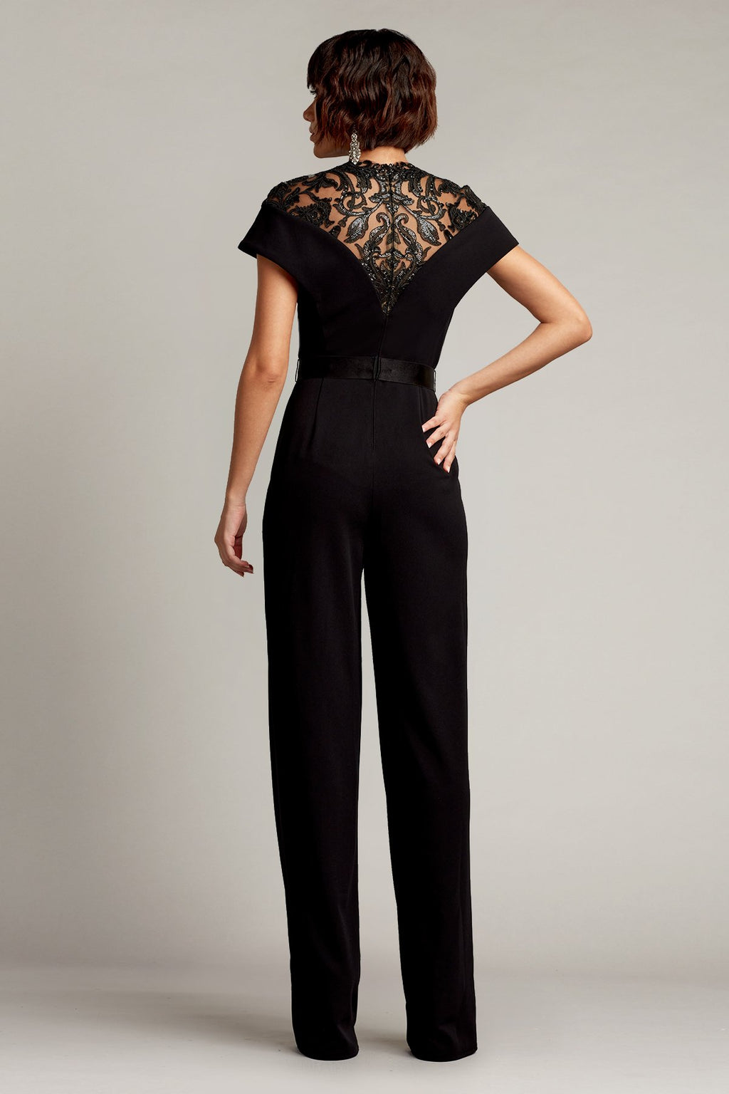 Mariora Plunging Illusion Jumpsuit