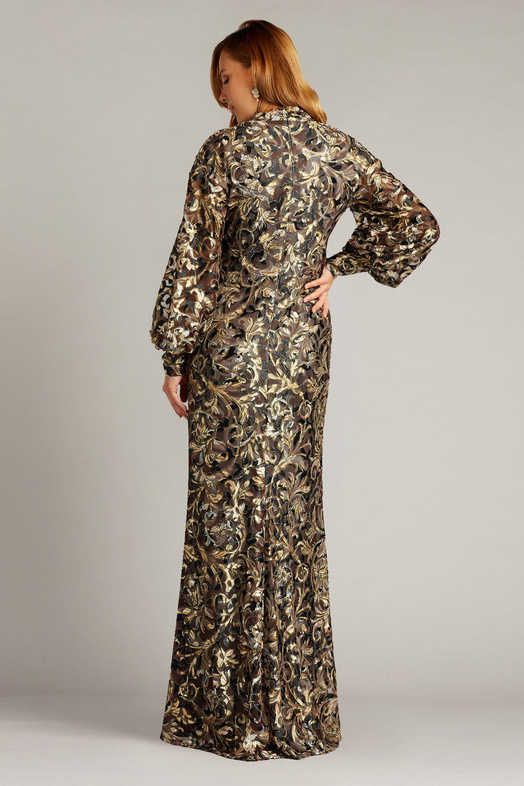 Powle Burnout Velvet Gown