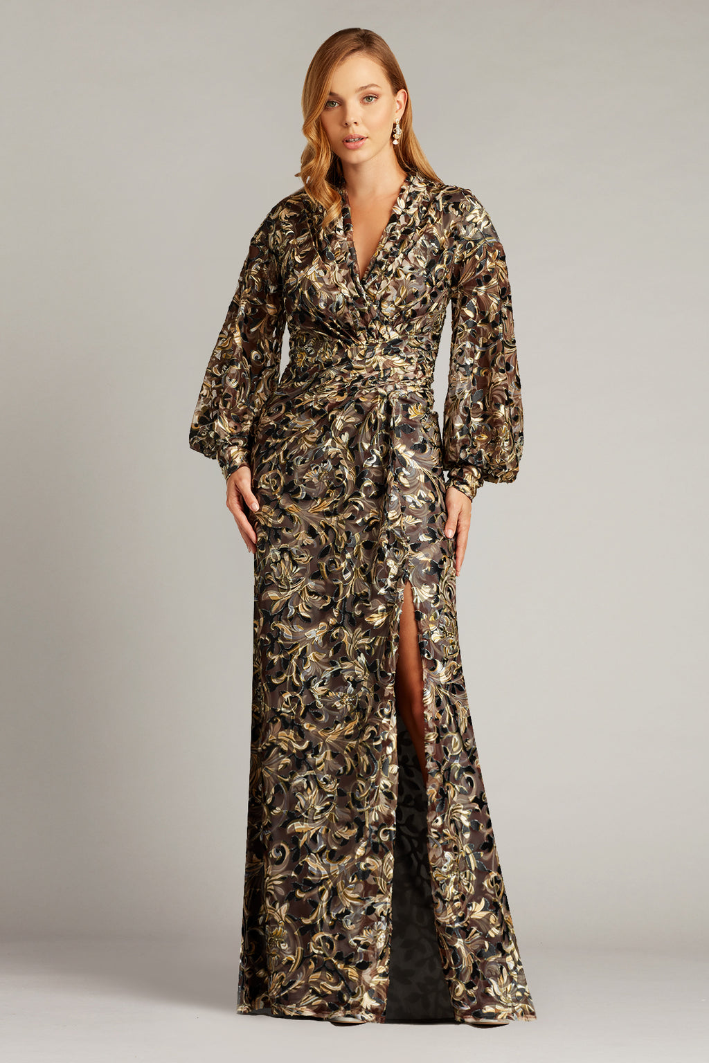 Powle Burnout Velvet Gown