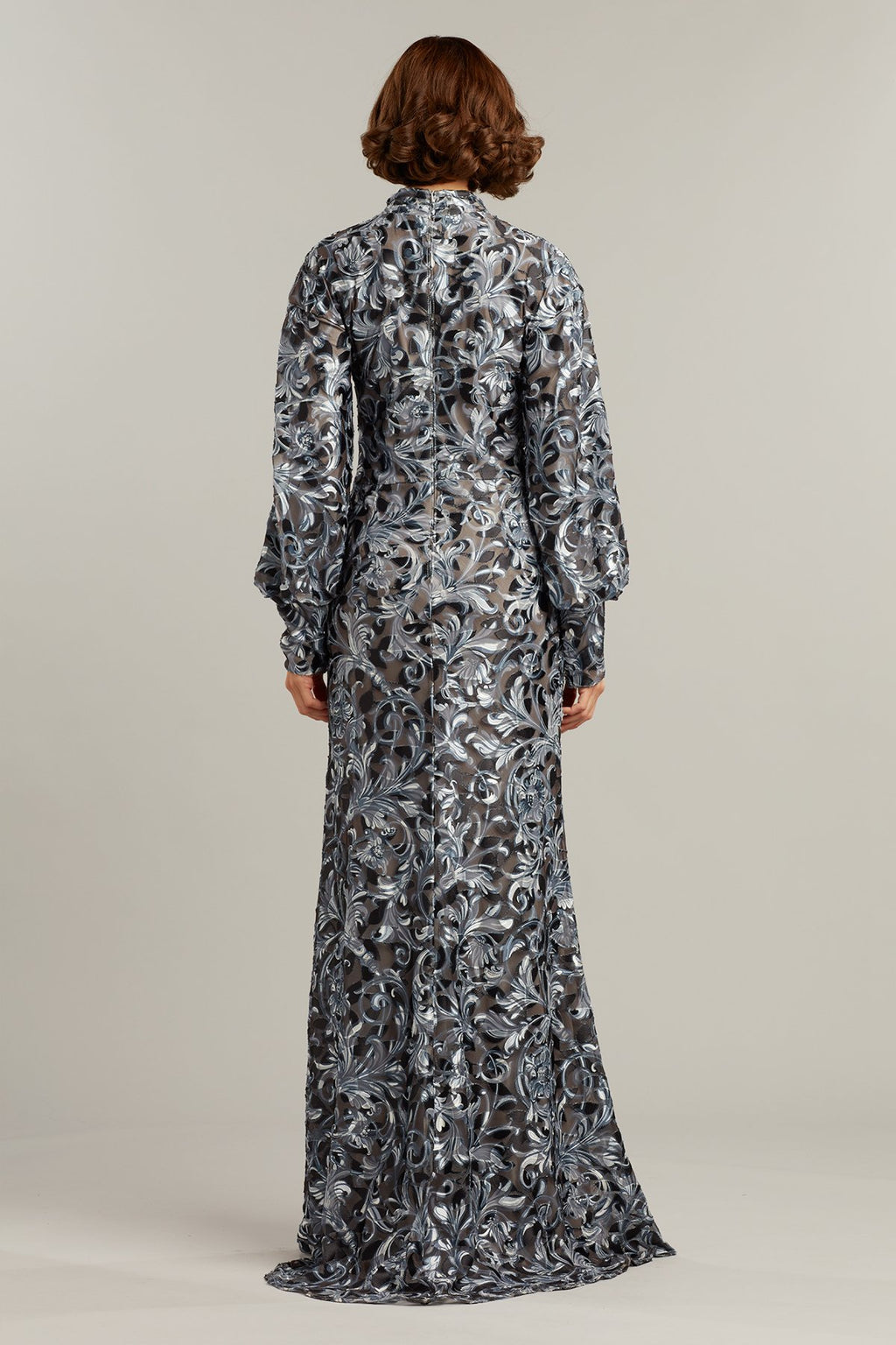 Powle Burnout Velvet Gown