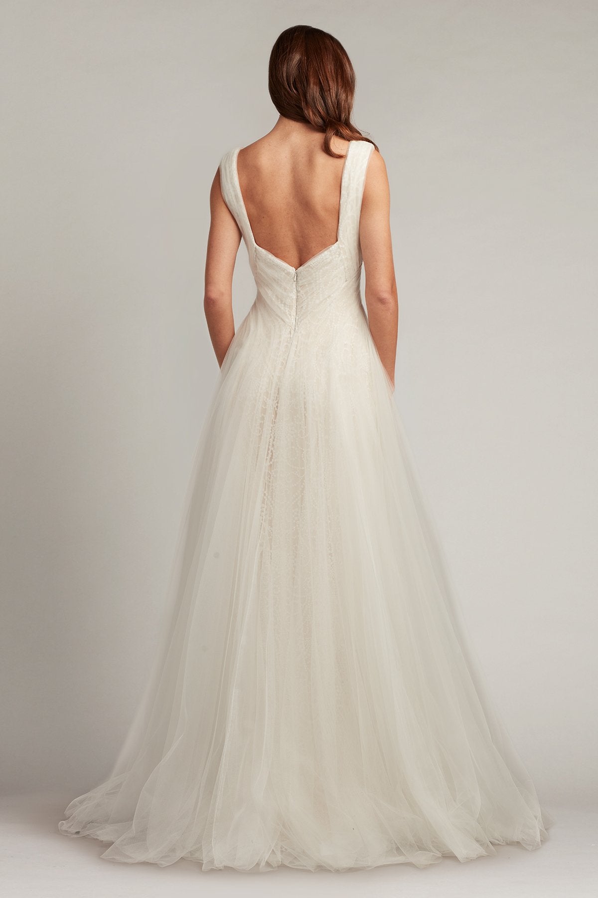 Alamo Dot Embroidered Bridal Gown – Tadashi Shoji Official Online