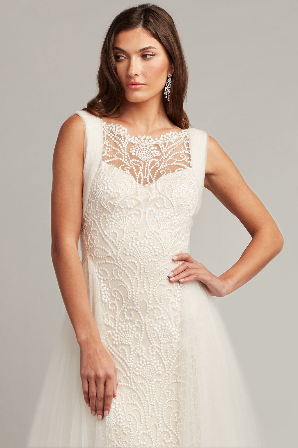 Alamo Dot Embroidered Bridal Gown