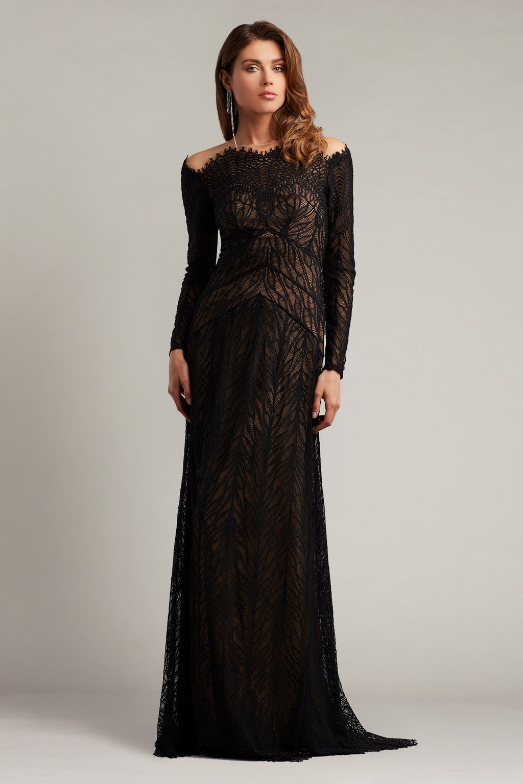 Marvin Illusion Lace Gown