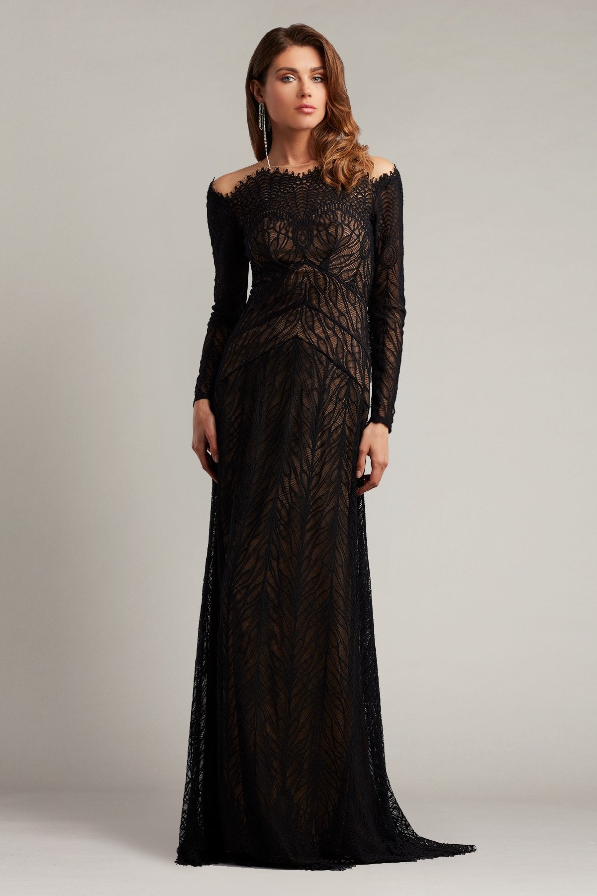 Marvin Illusion Lace Gown