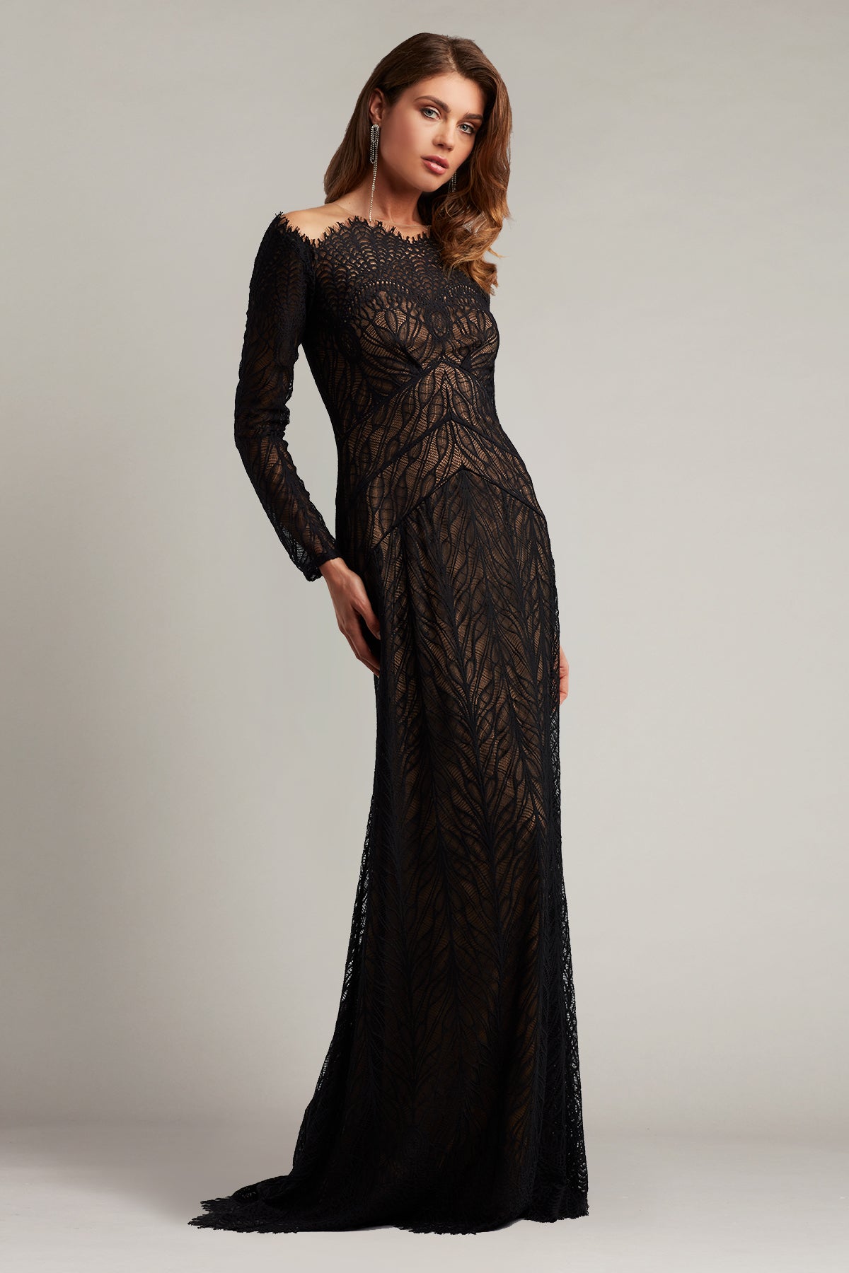 Marvin Illusion Lace Gown