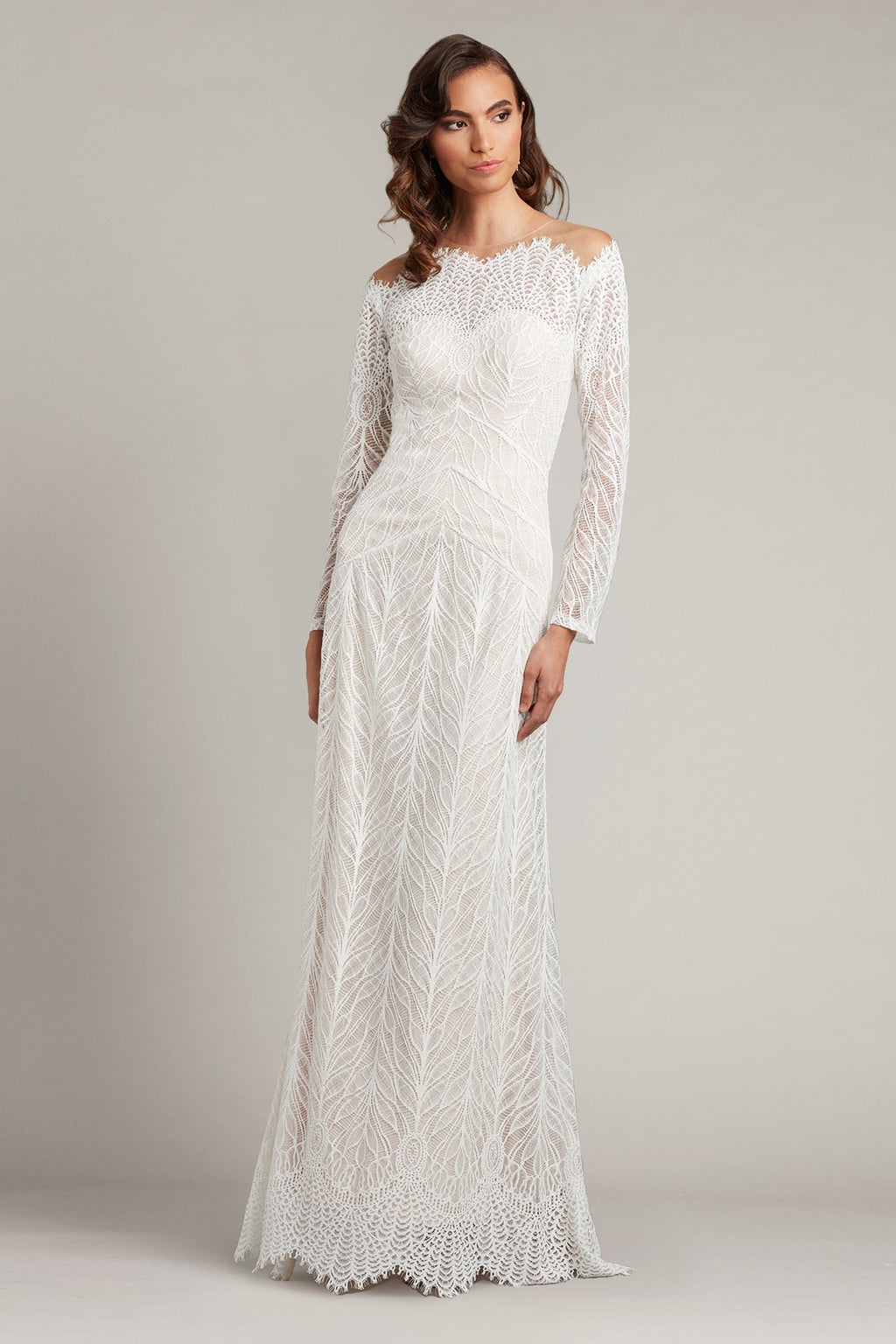 Marvin Illusion Lace Gown