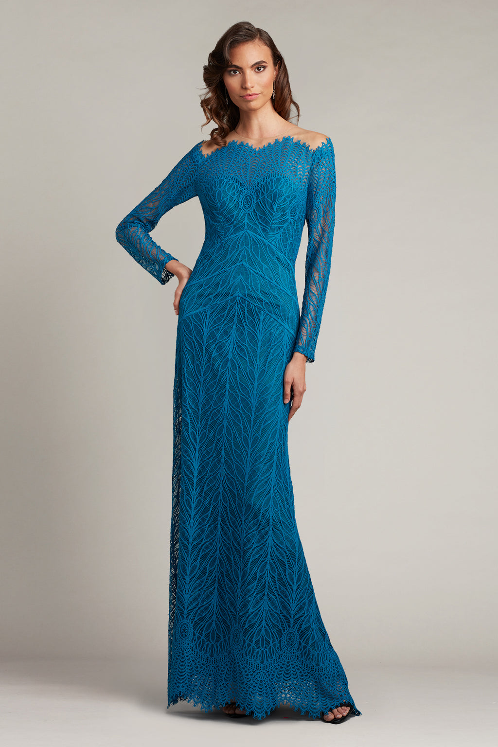 Marvin Illusion Lace Gown