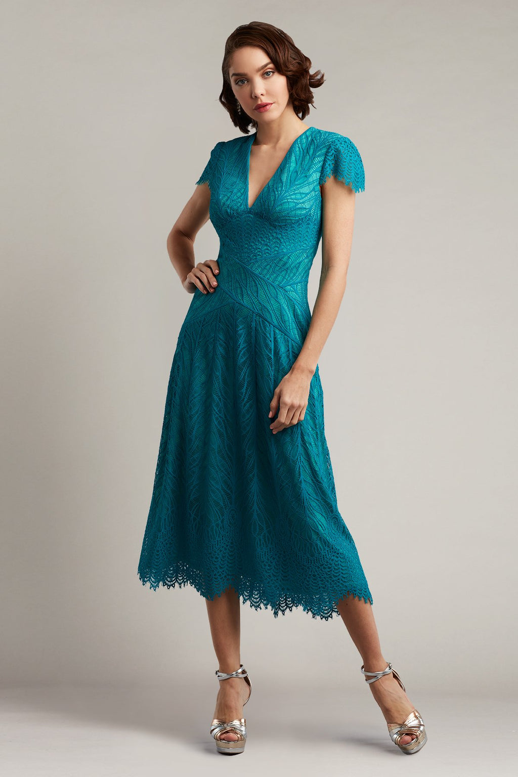 Chaney Lace Midi Dress