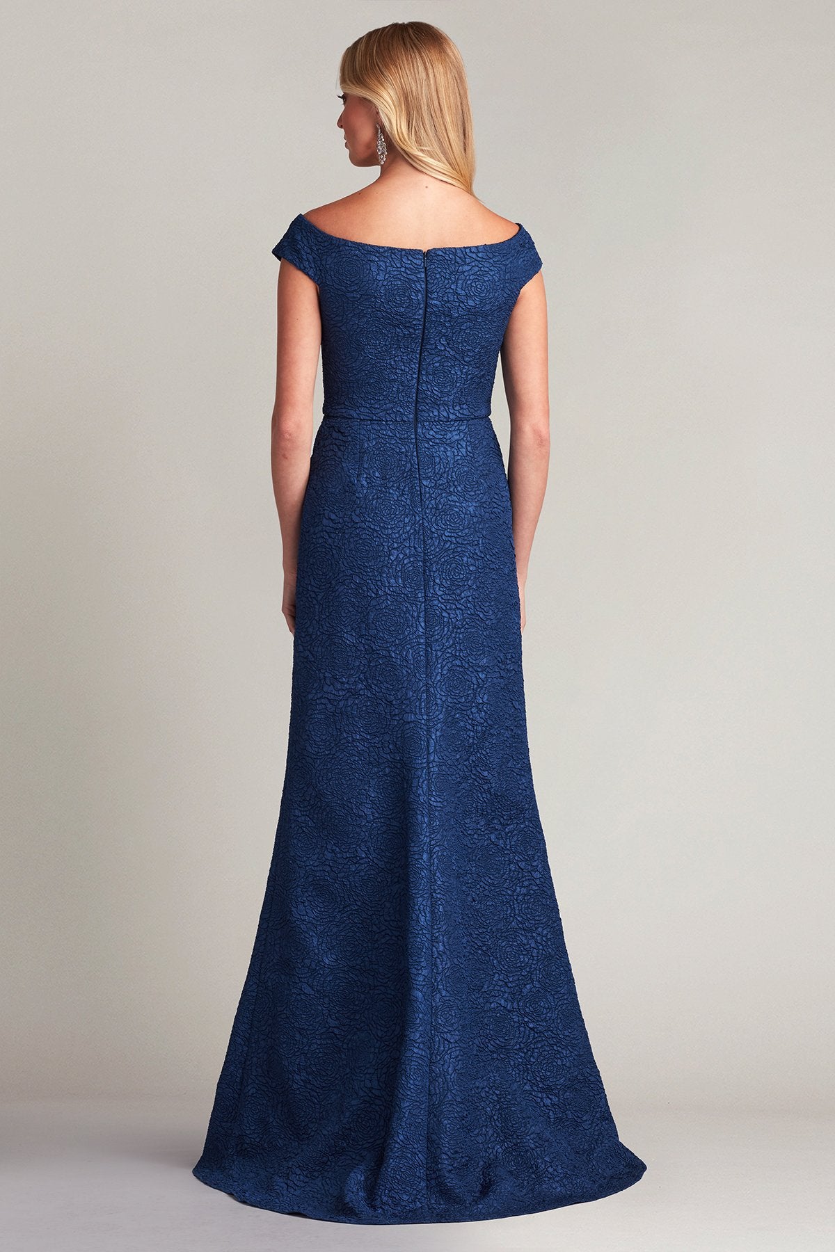 Roland Rose Jacquard Gown