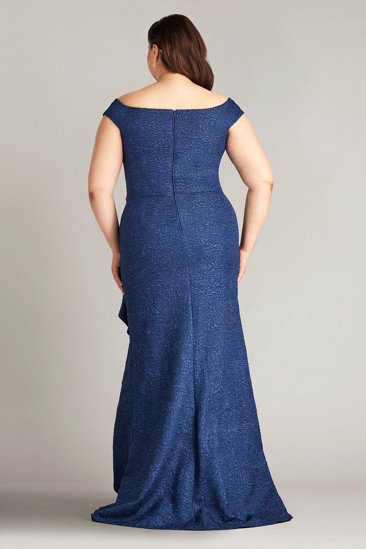 Roland Rose Jacquard Gown - PLUS SIZE