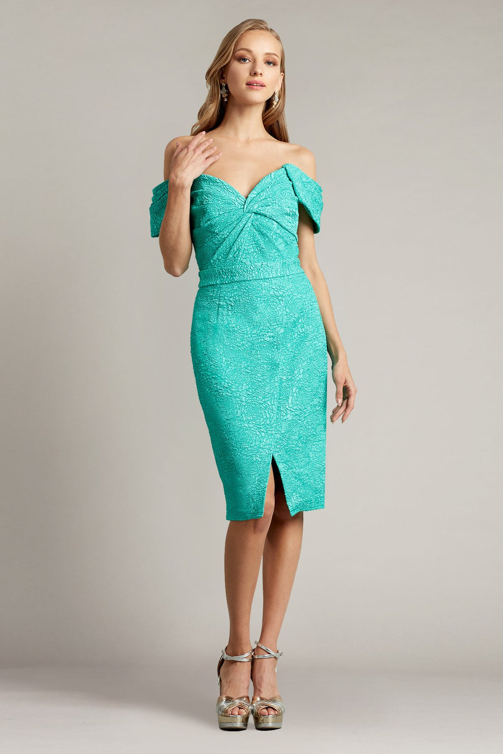 Audrie Rose Jacquard Dress
