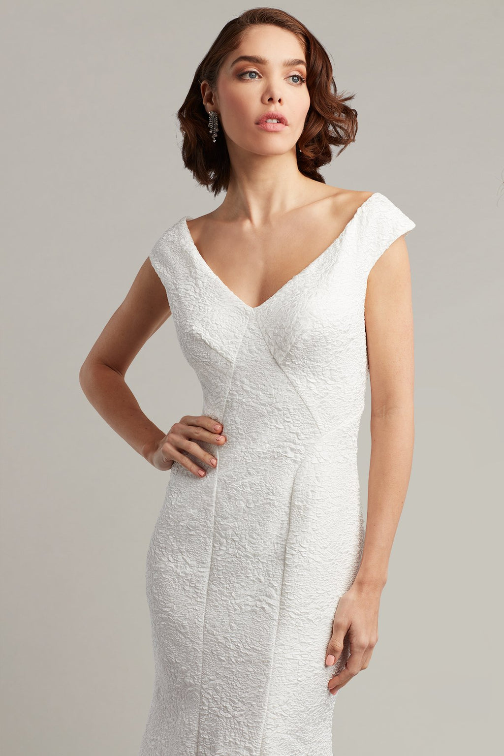 Agnes Rose Jacquard Dress
