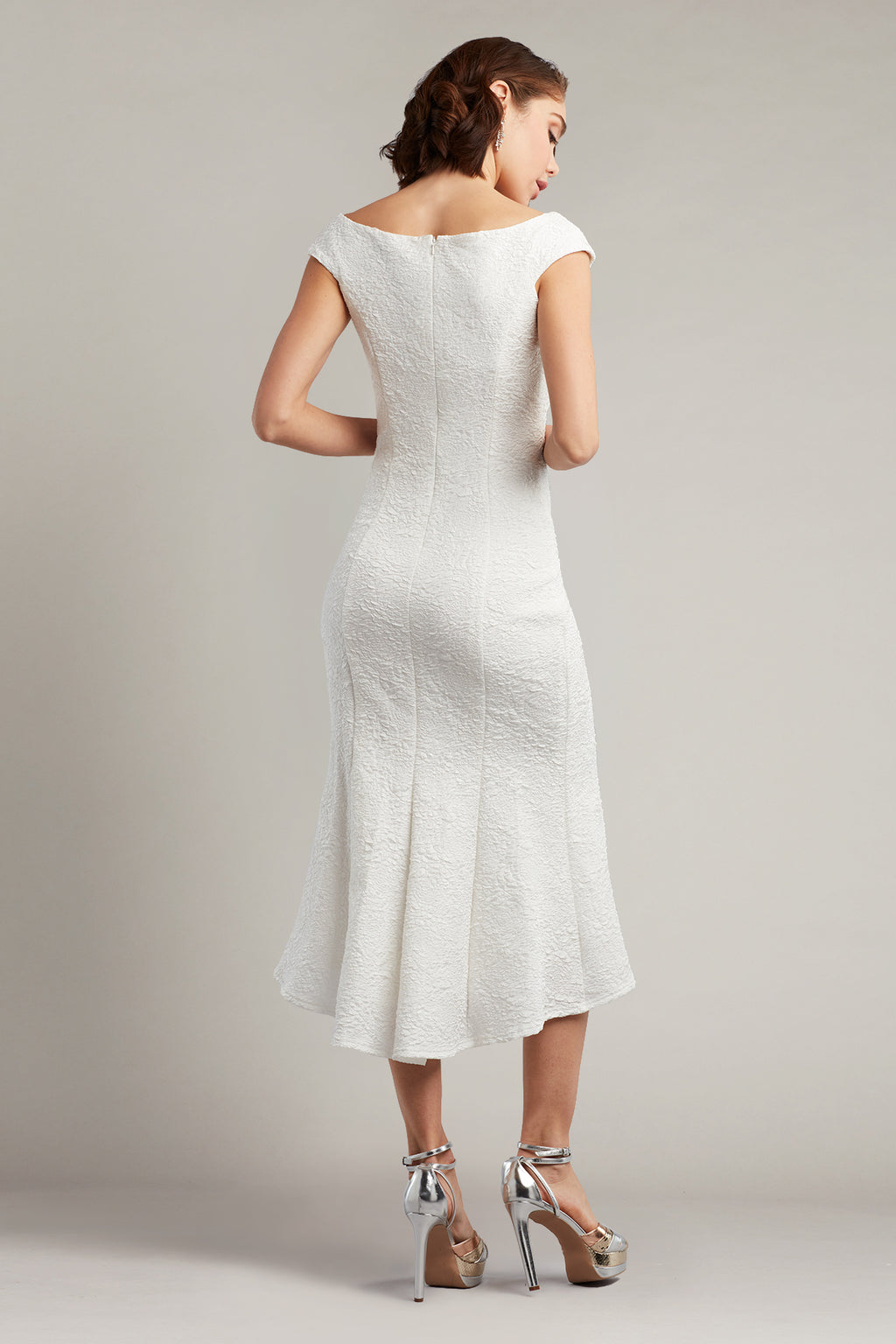 Agnes Rose Jacquard Dress