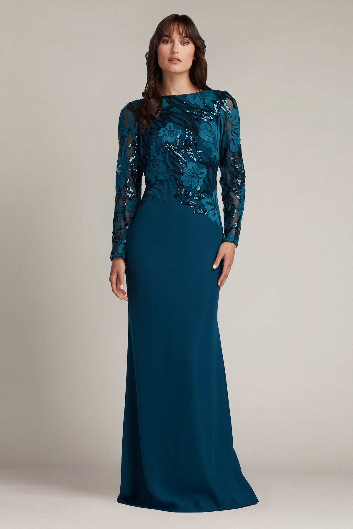 Juanita Sequin-Embellished Gown