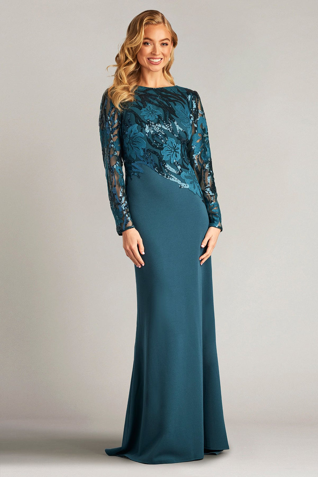 Juanita Sequin-Embellished Gown
