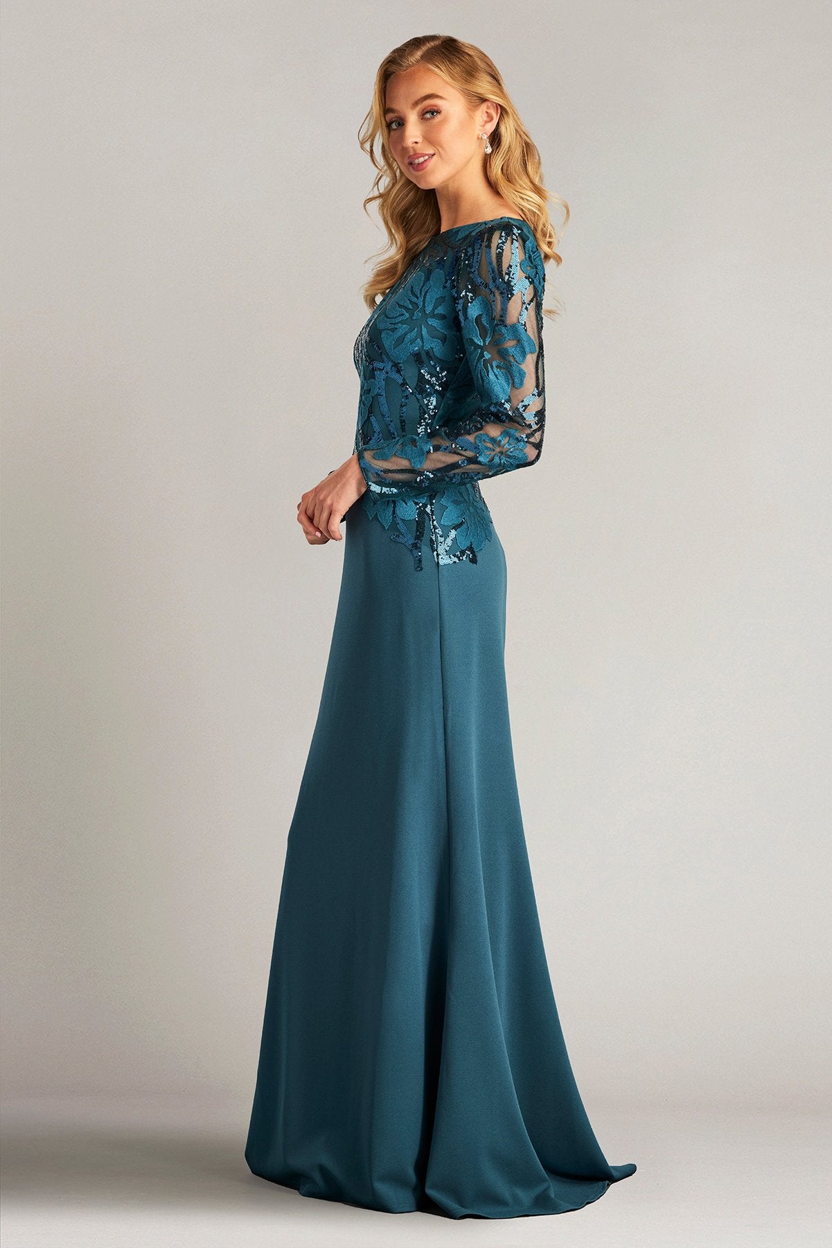 Juanita Sequin-Embellished Gown