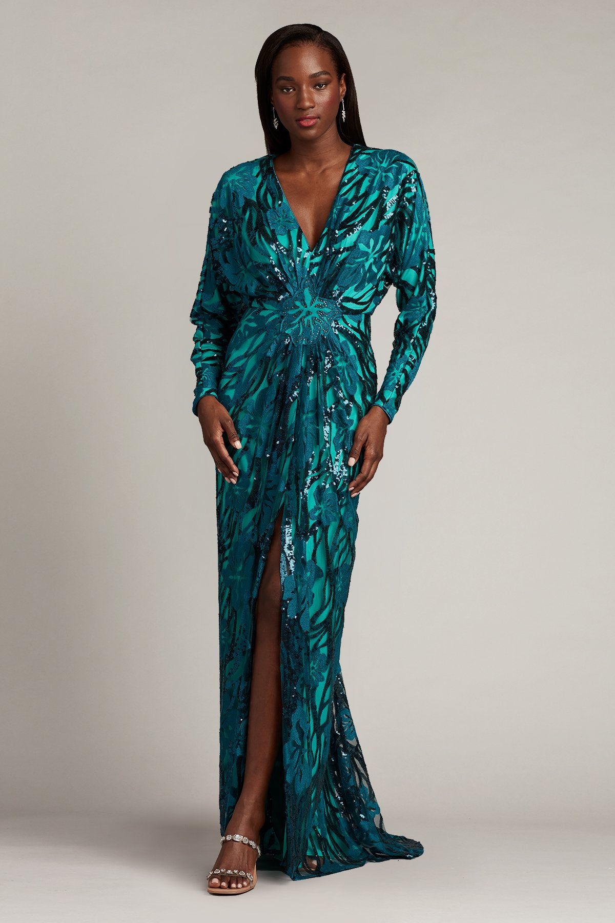 Blanche Draped Dolman Gown