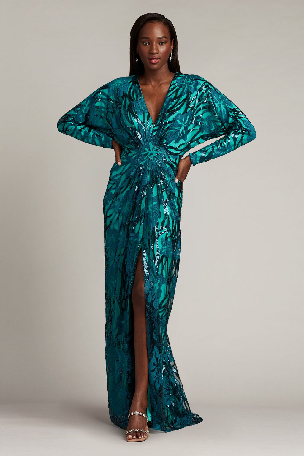 Blanche Draped Dolman Gown