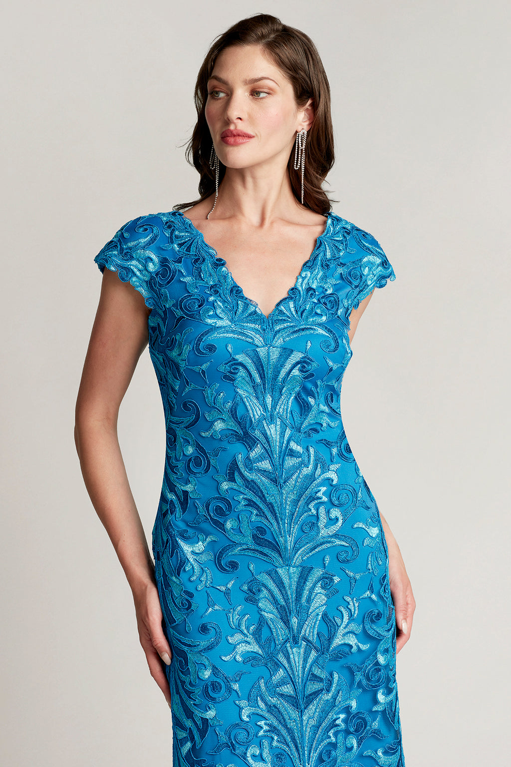 Lonnie Embroidered Tulle Gown