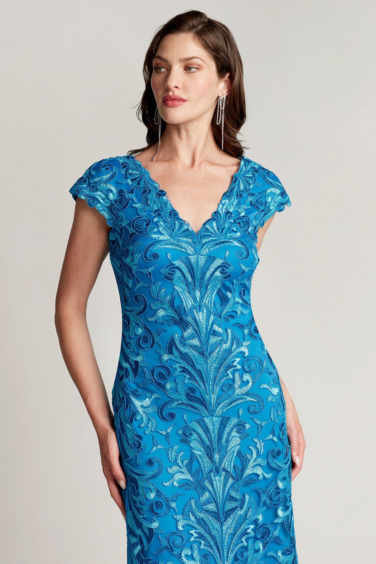 Lonnie Embroidered Tulle Gown