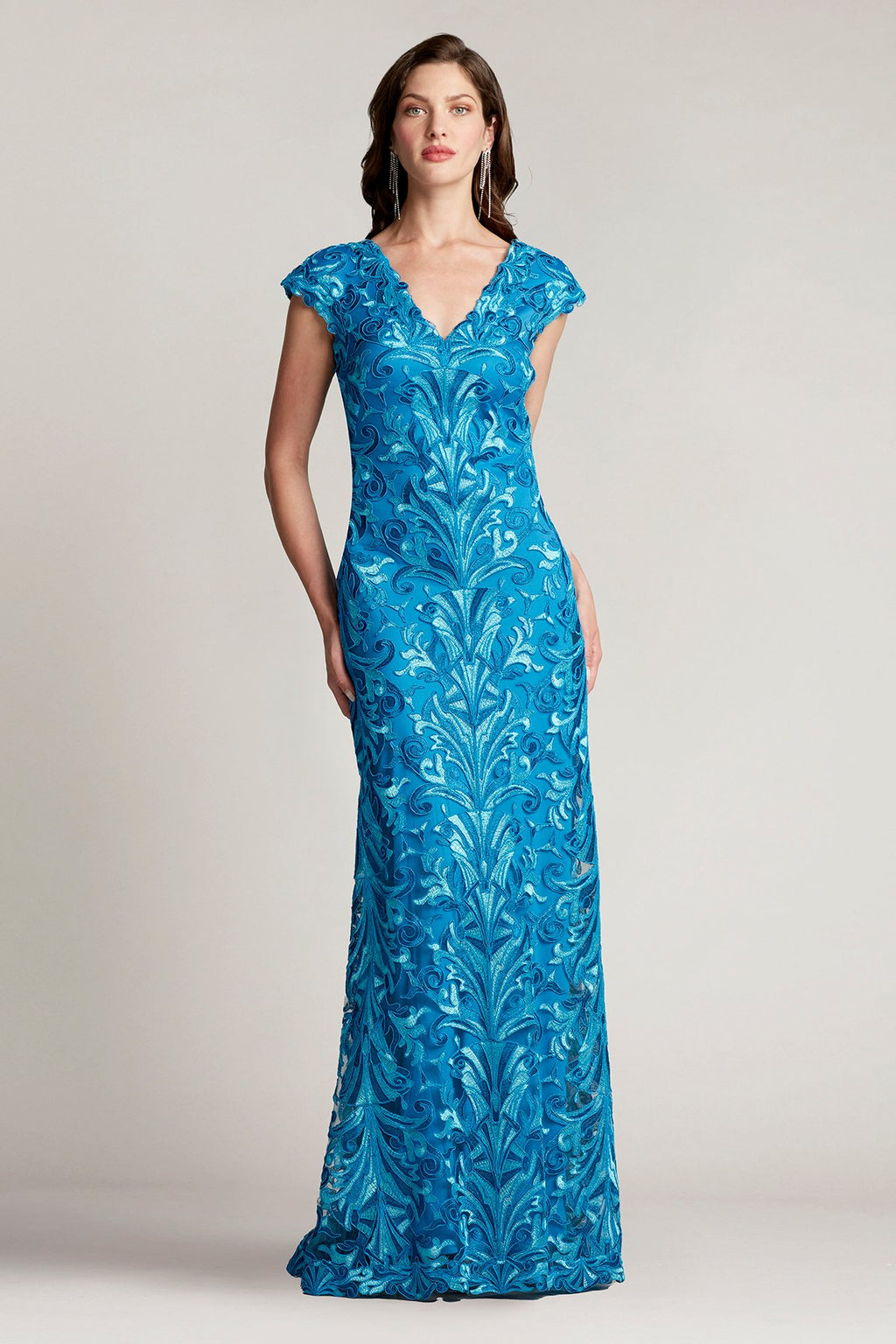 Lonnie Embroidered Tulle Gown