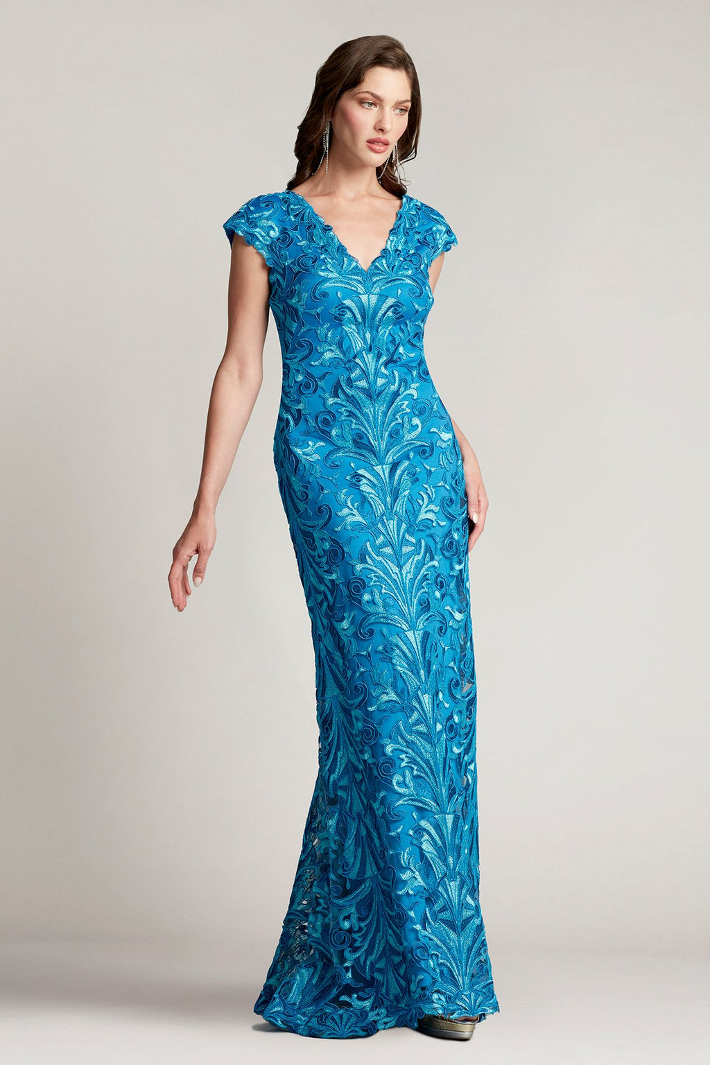 Lonnie Embroidered Tulle Gown