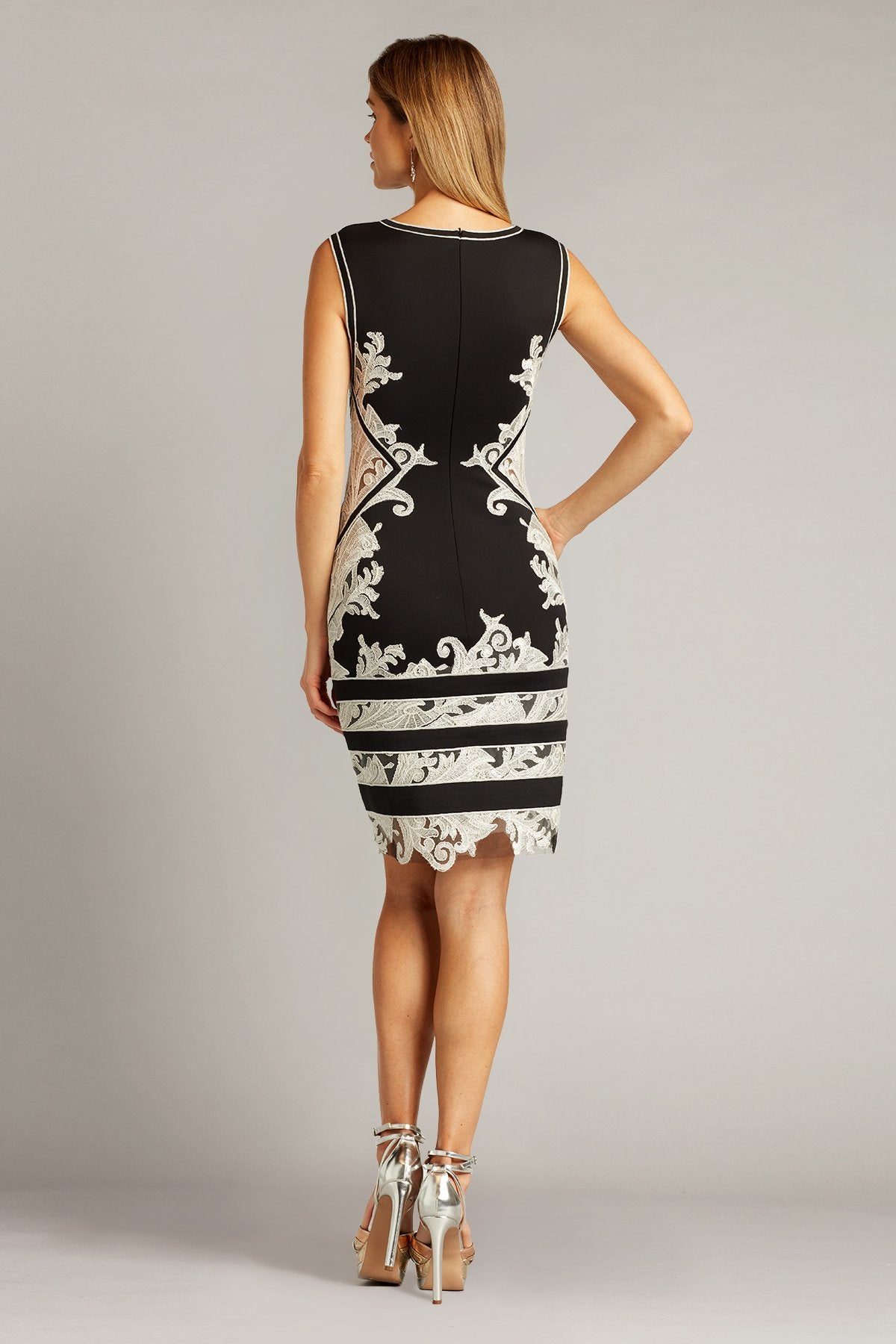 Helen Contrast Embroidered Dress