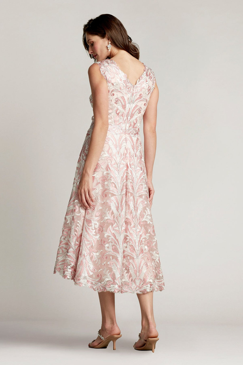 Keaton Embroidered Tulle Midi Dress