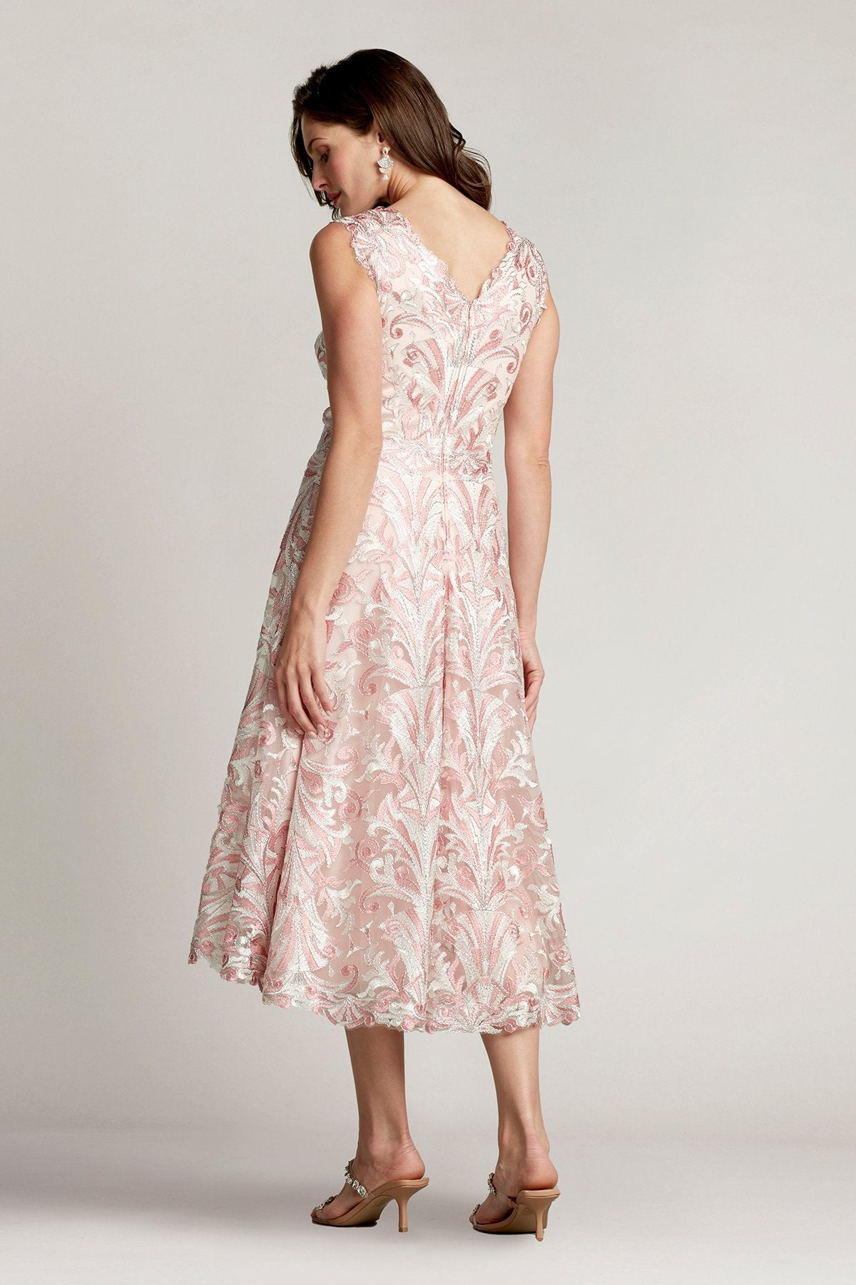 Keaton Embroidered Tulle Midi Dress