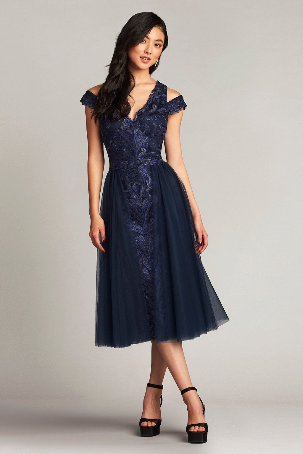 Cora Embroidered Tulle Dress