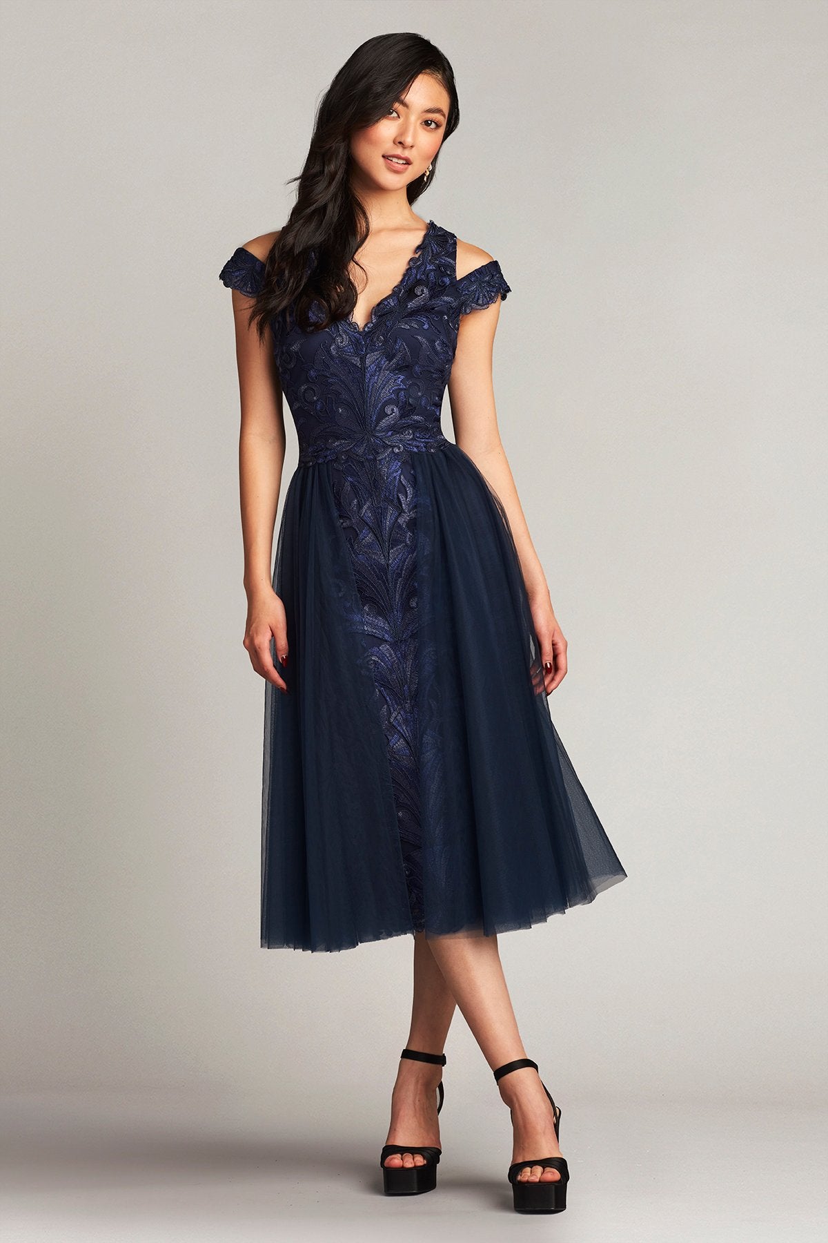 Cora Embroidered Tulle Dress