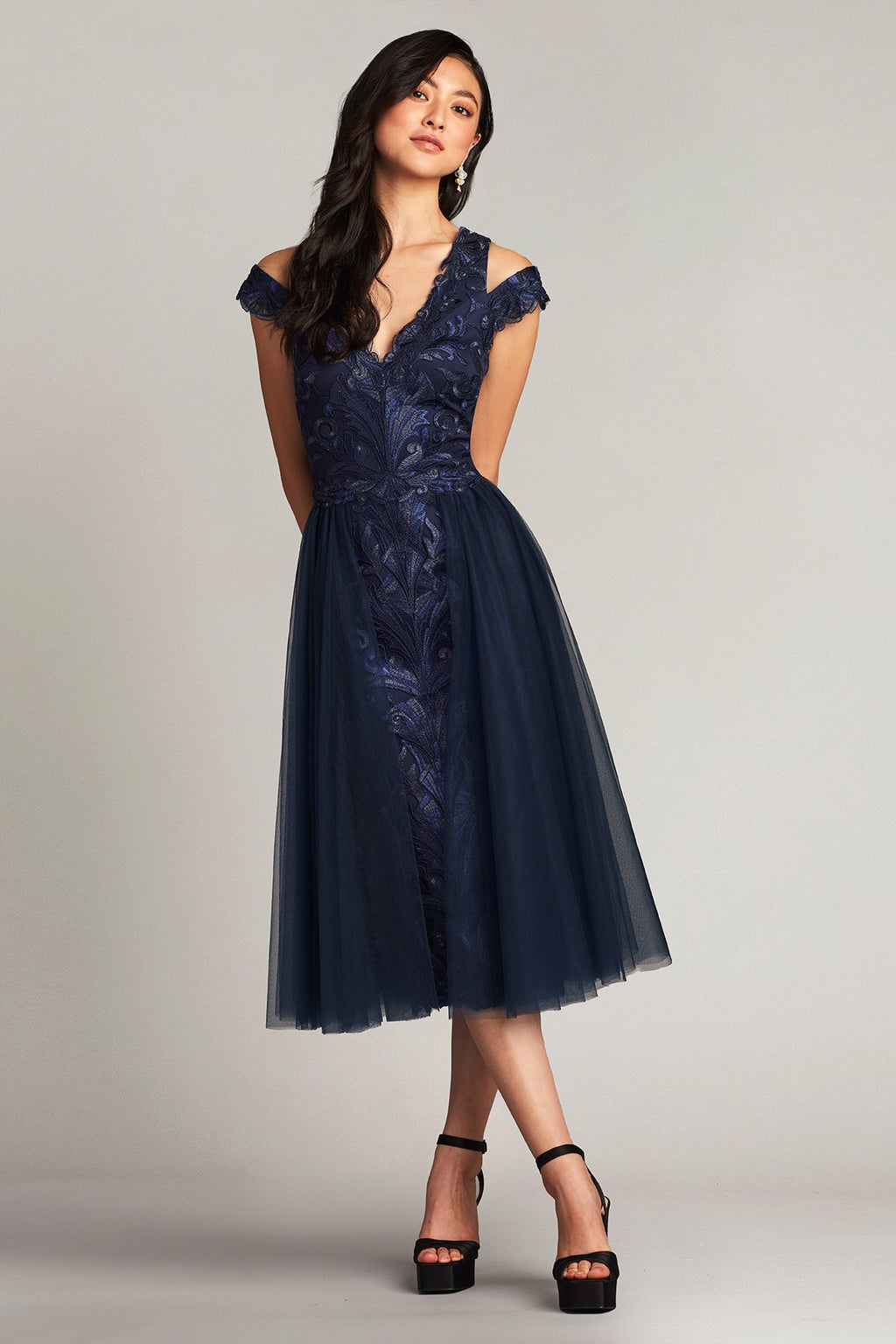 Cora Embroidered Tulle Dress