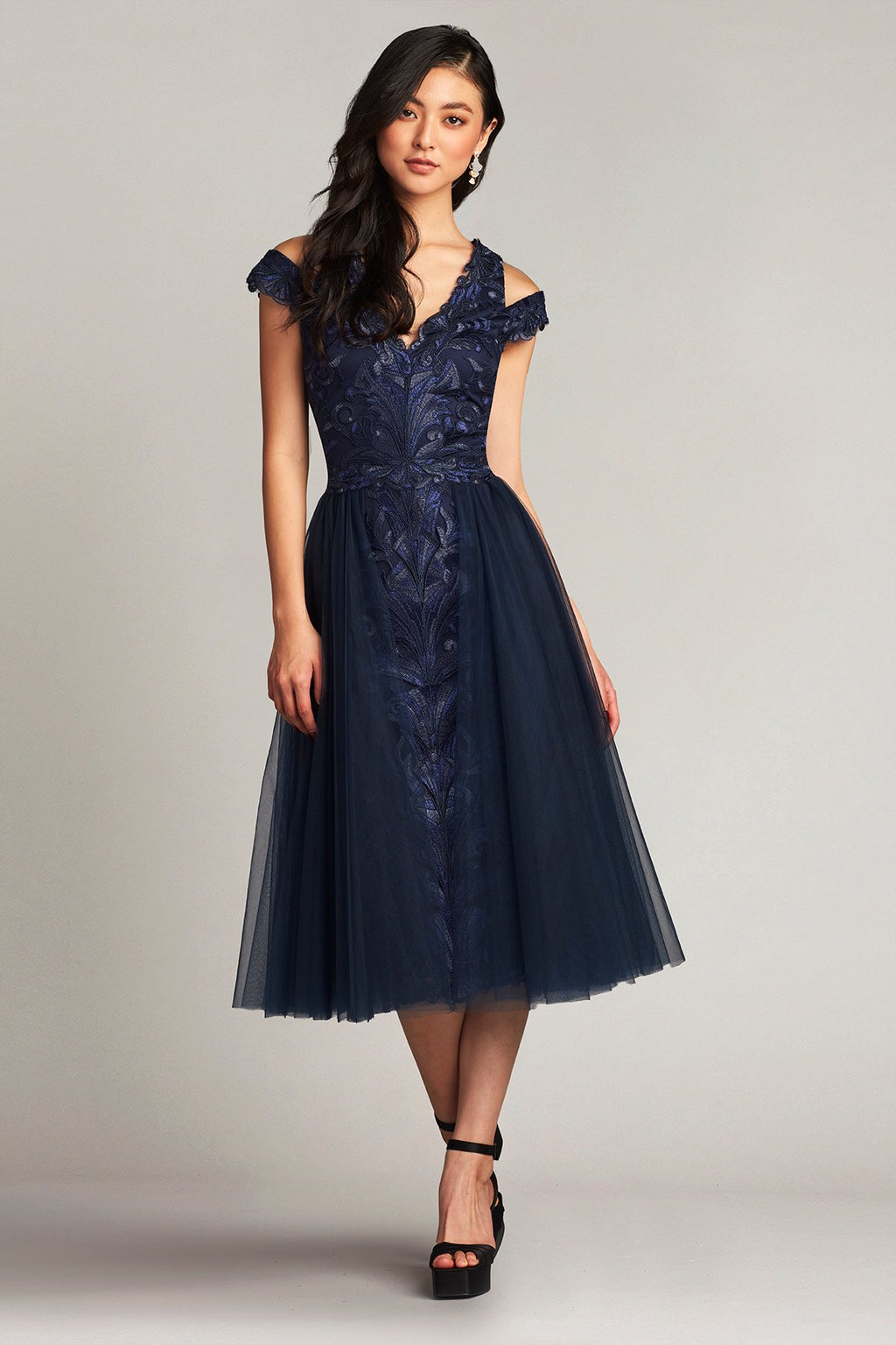 Cora Embroidered Tulle Dress