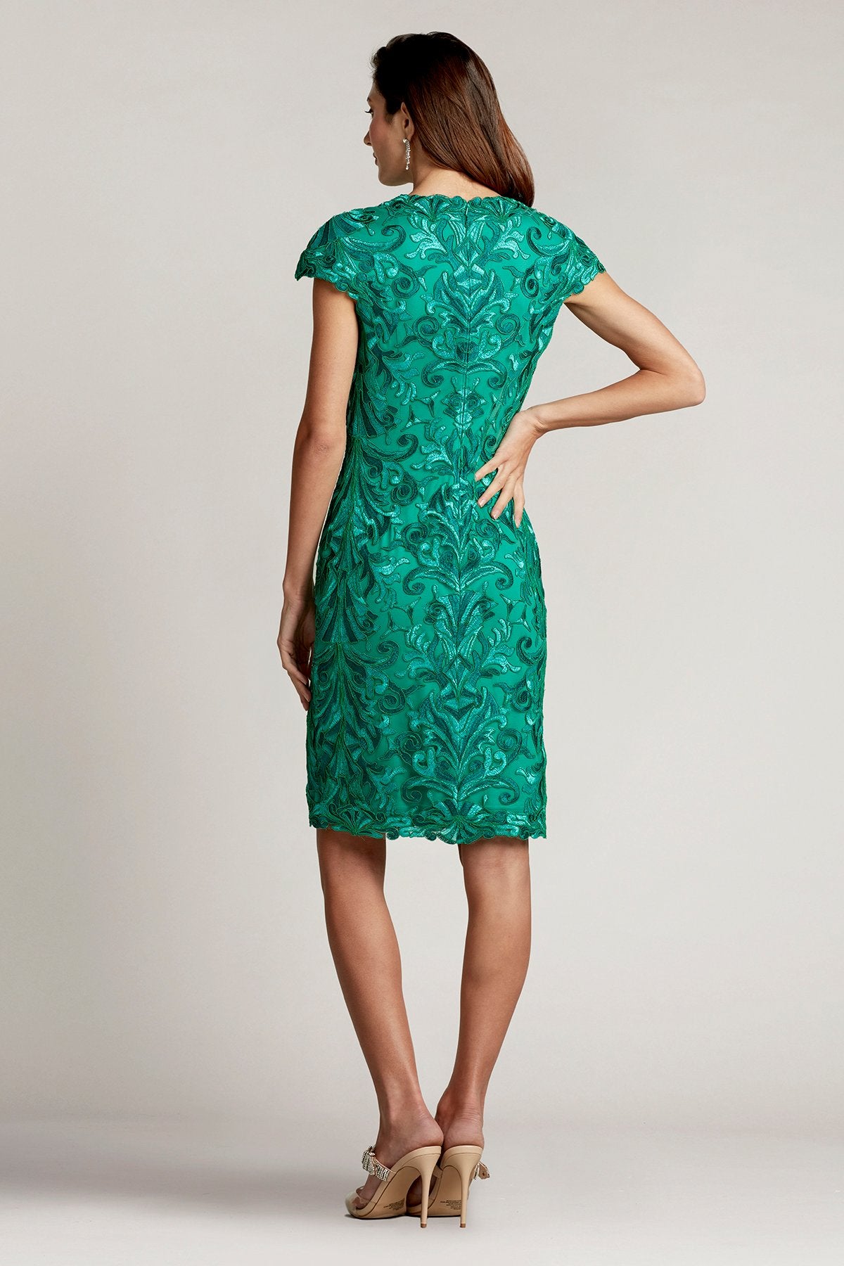 Bernice Keyhole Embroidered Dress