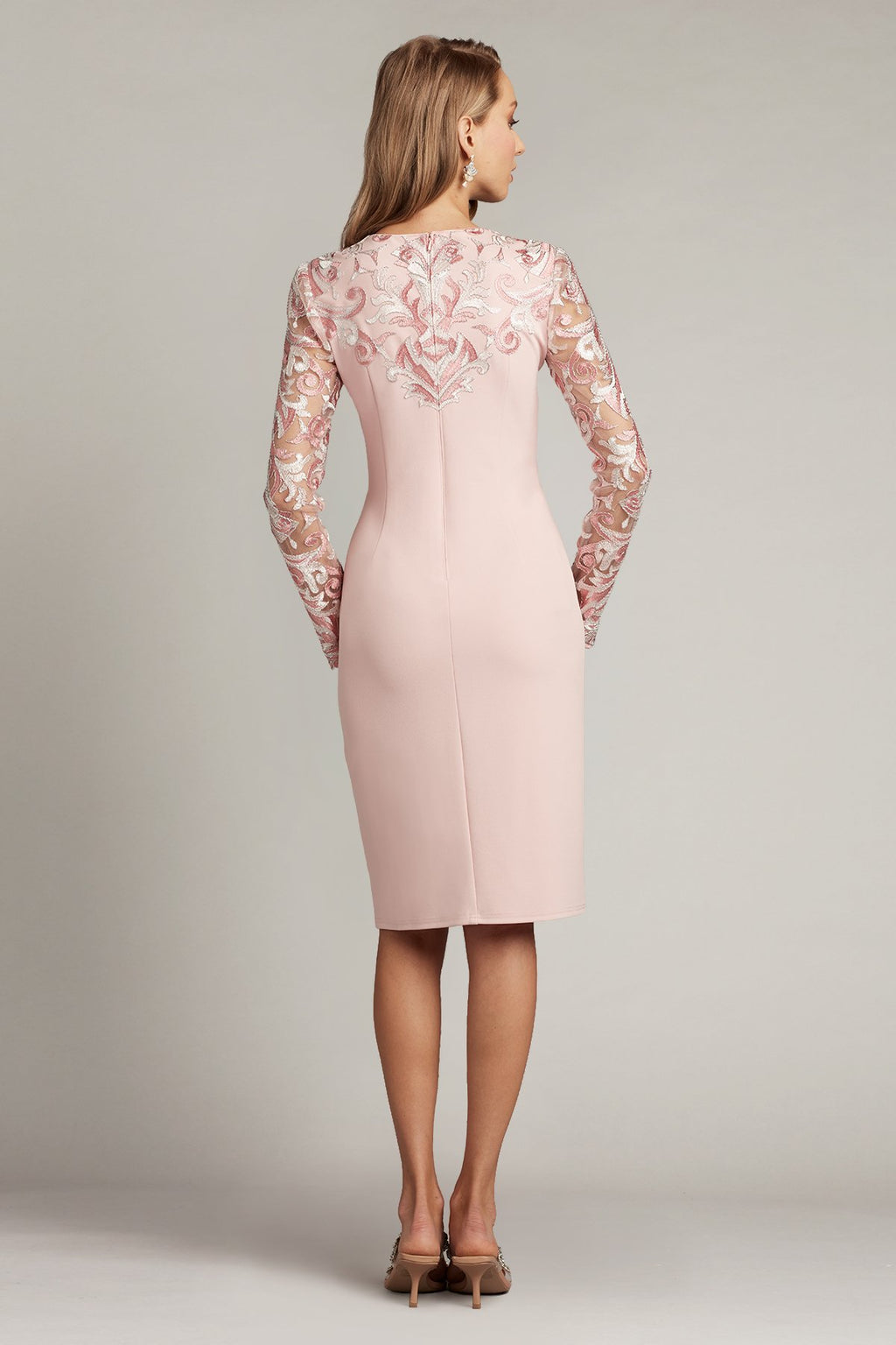 Dillon Embroidered Neoprene Dress-PA/PK