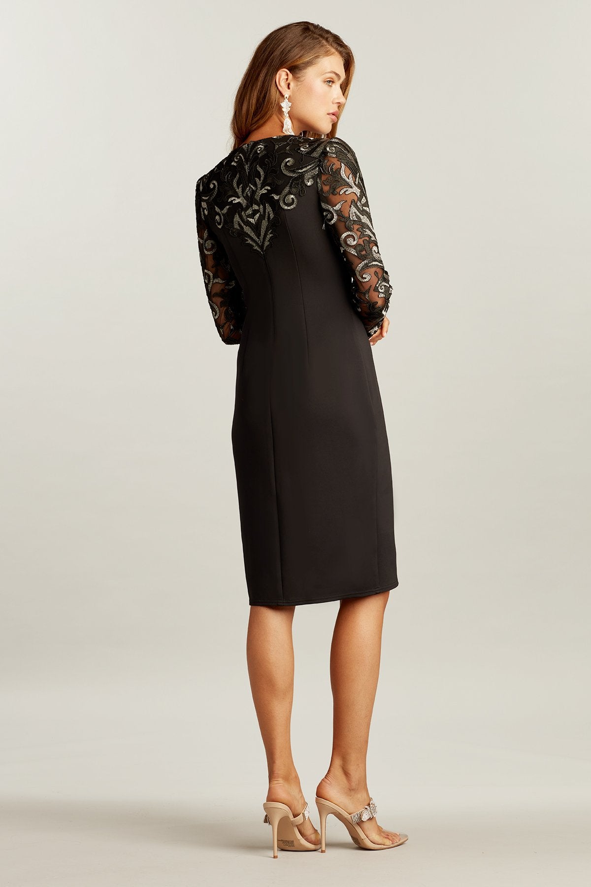 Dillon Embroidered Neoprene Dress