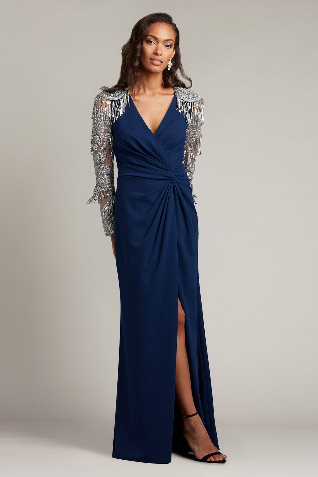 Alvin Sequin Fringe Gown-MDSIL