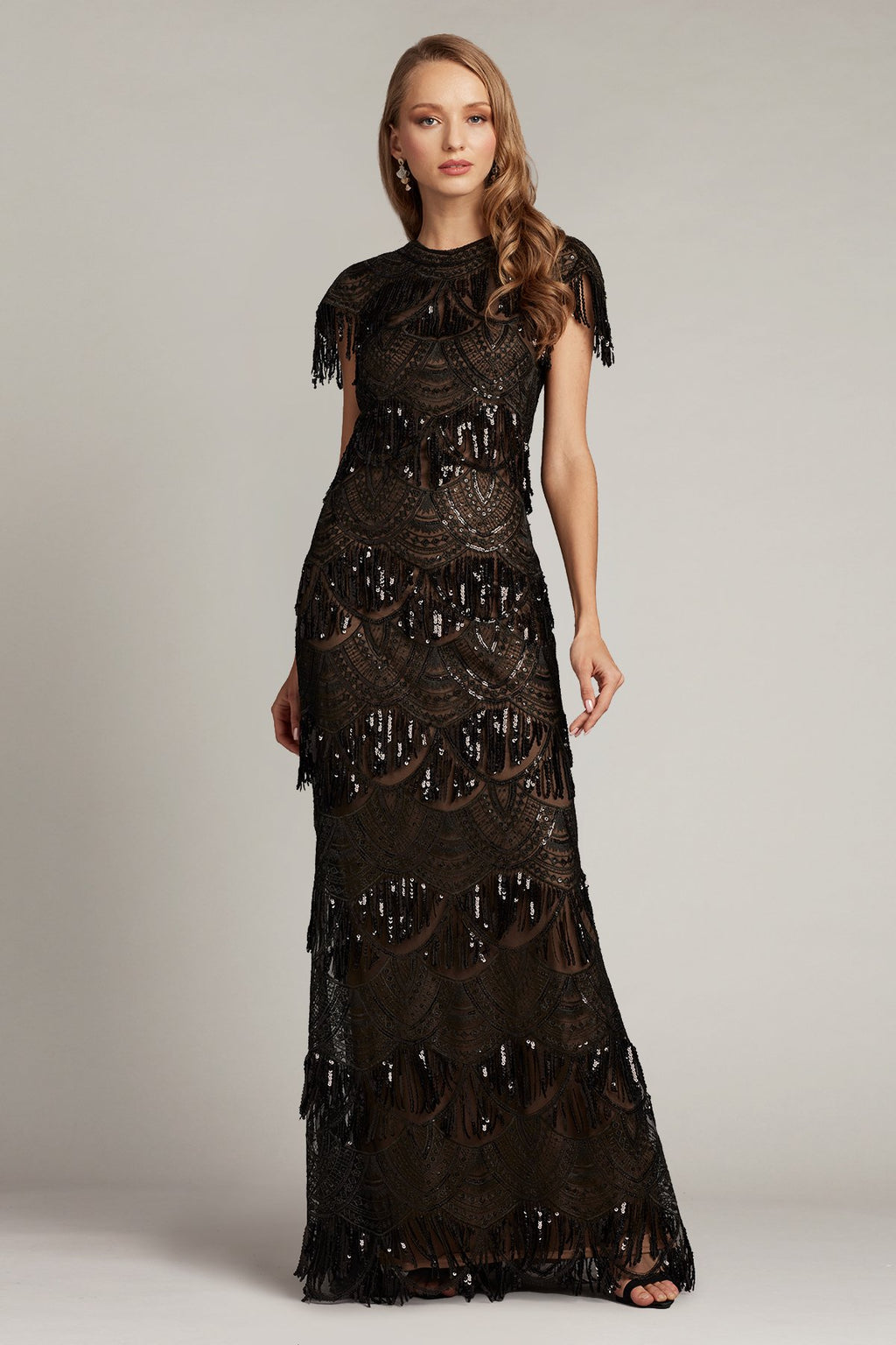 Lorene Sequin Flapper Fringe Gown