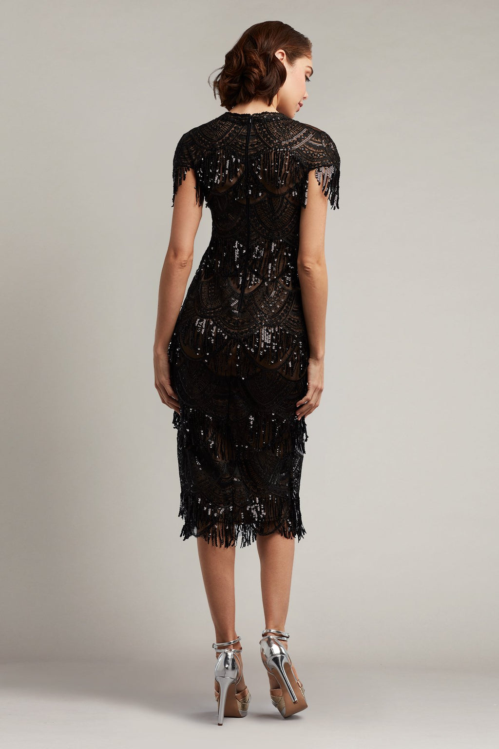 Lorene Sequin Flapper Fringe Dress