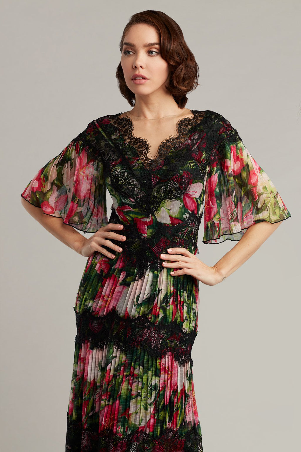 Geneva Crinkle Chiffon Gown