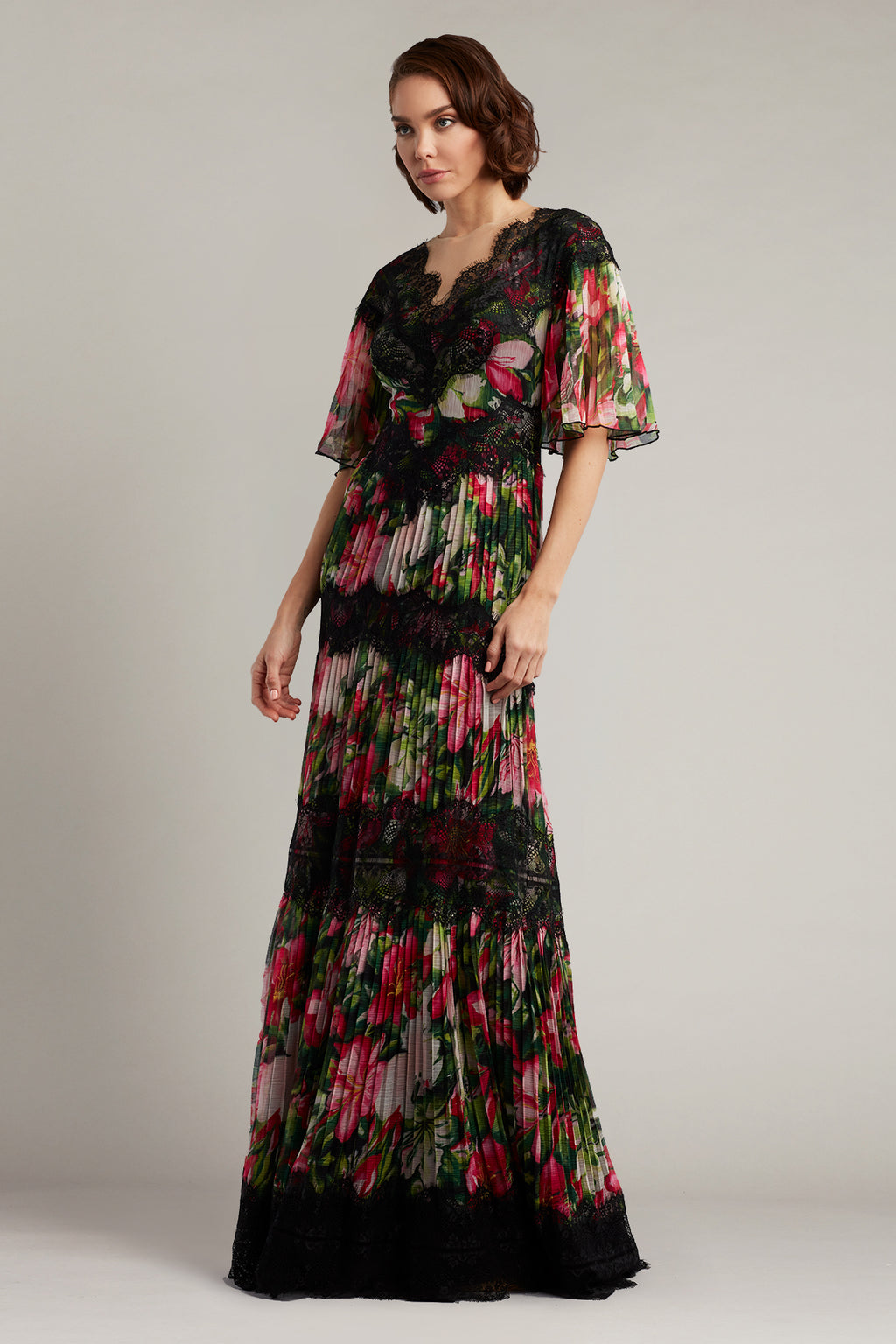 Geneva Crinkle Chiffon Gown