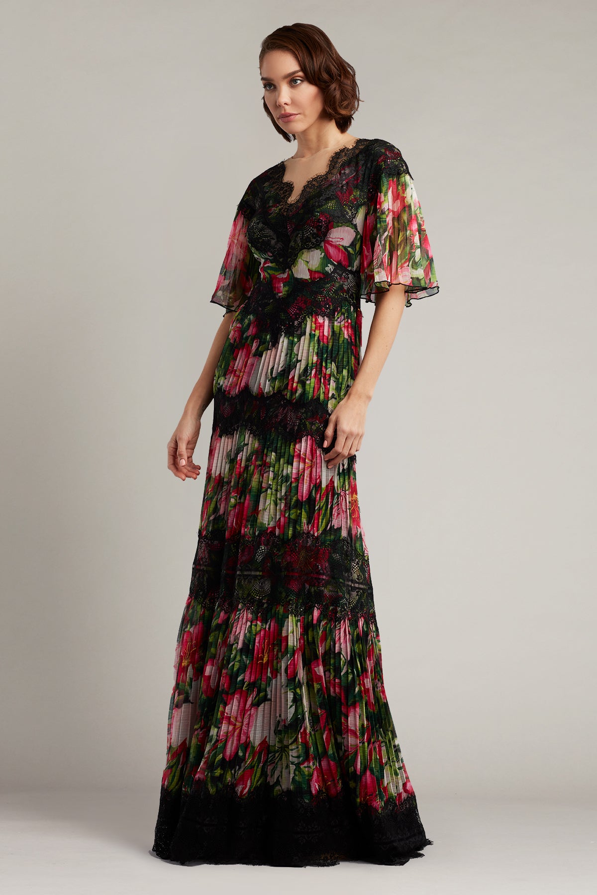 Geneva Crinkle Chiffon Gown