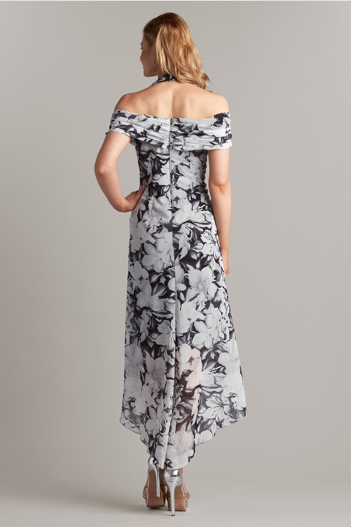 Cobie Draped Cold Shoulder Dress – Tadashi Shoji Official Online