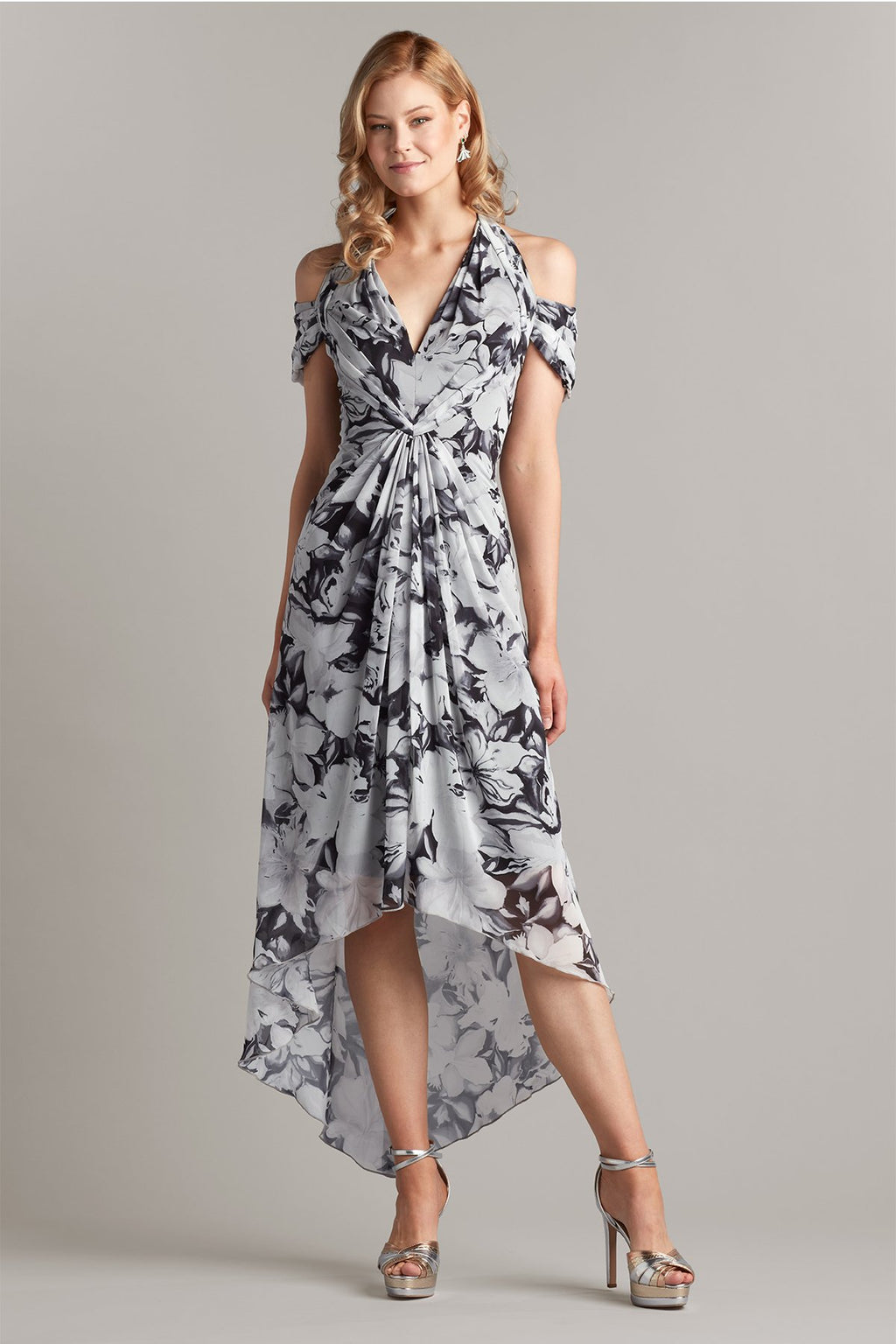 Cobie Draped Cold Shoulder Dress