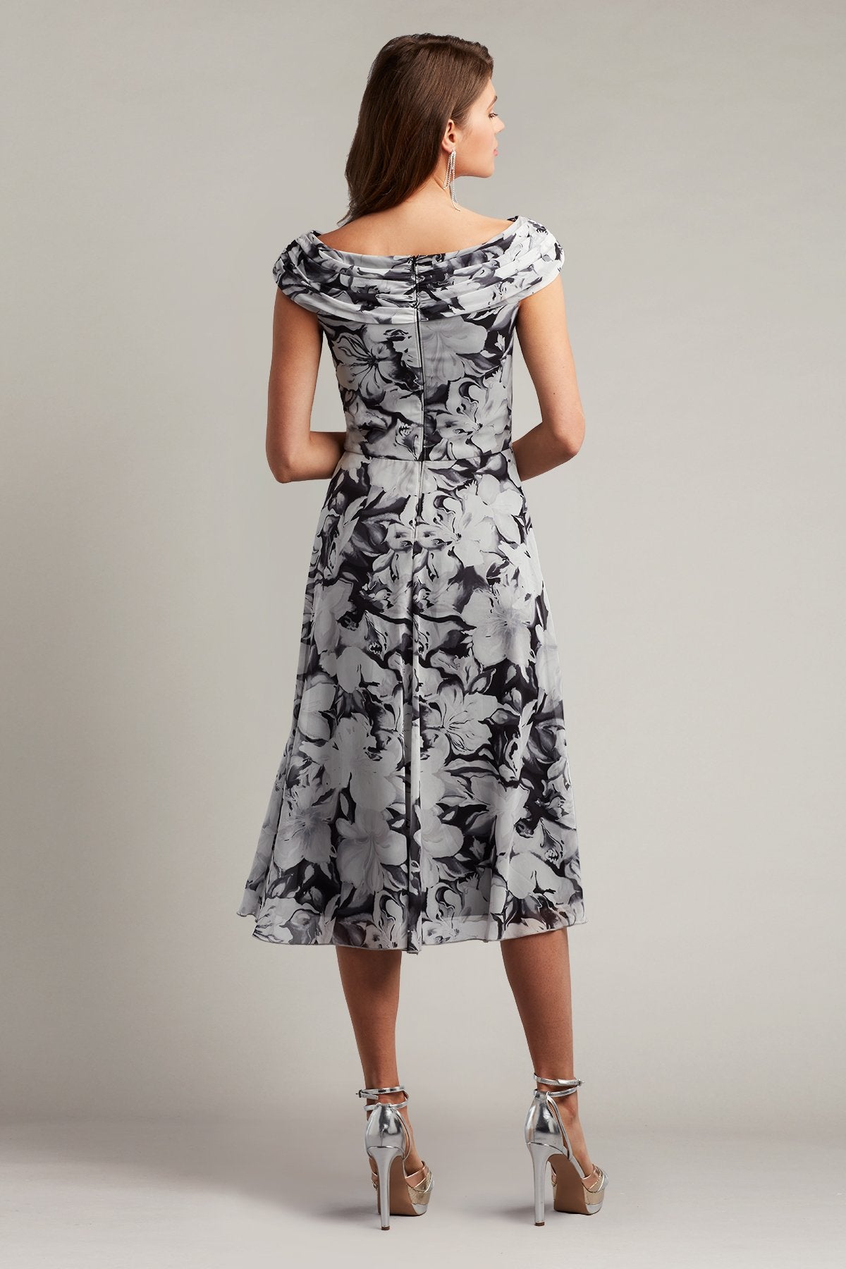 Jerry Draped Georgette Dress
