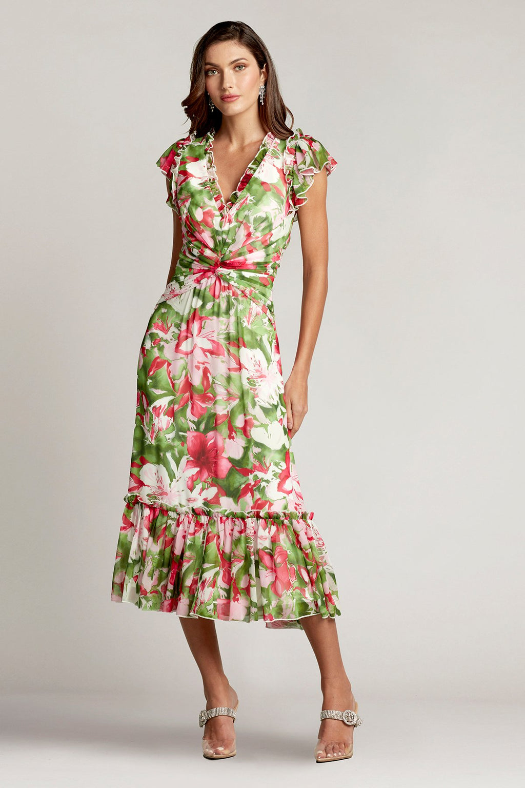 Esther Floral Print Ruffle Dress